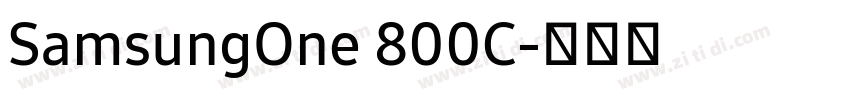 SamsungOne 800C字体转换